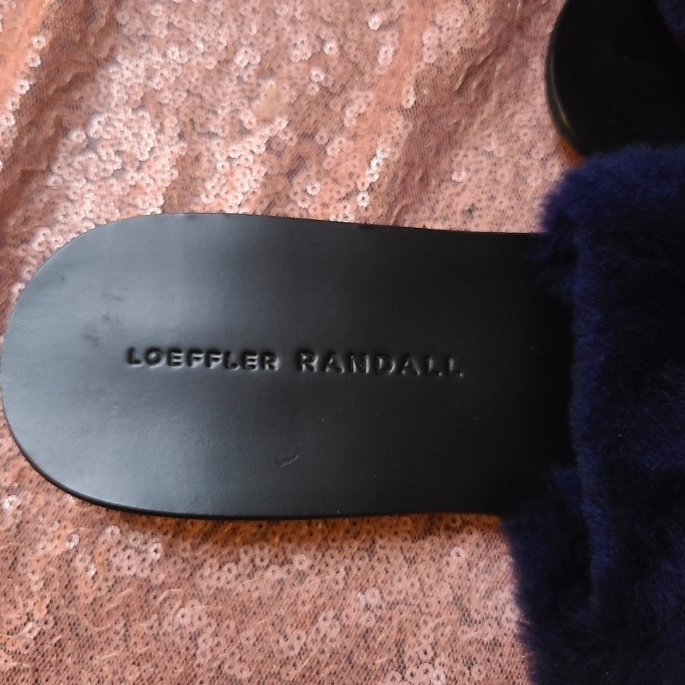 Loeffler Randall Isabel Shearling Fur Slides – Size 5 - Picture 2 of 4